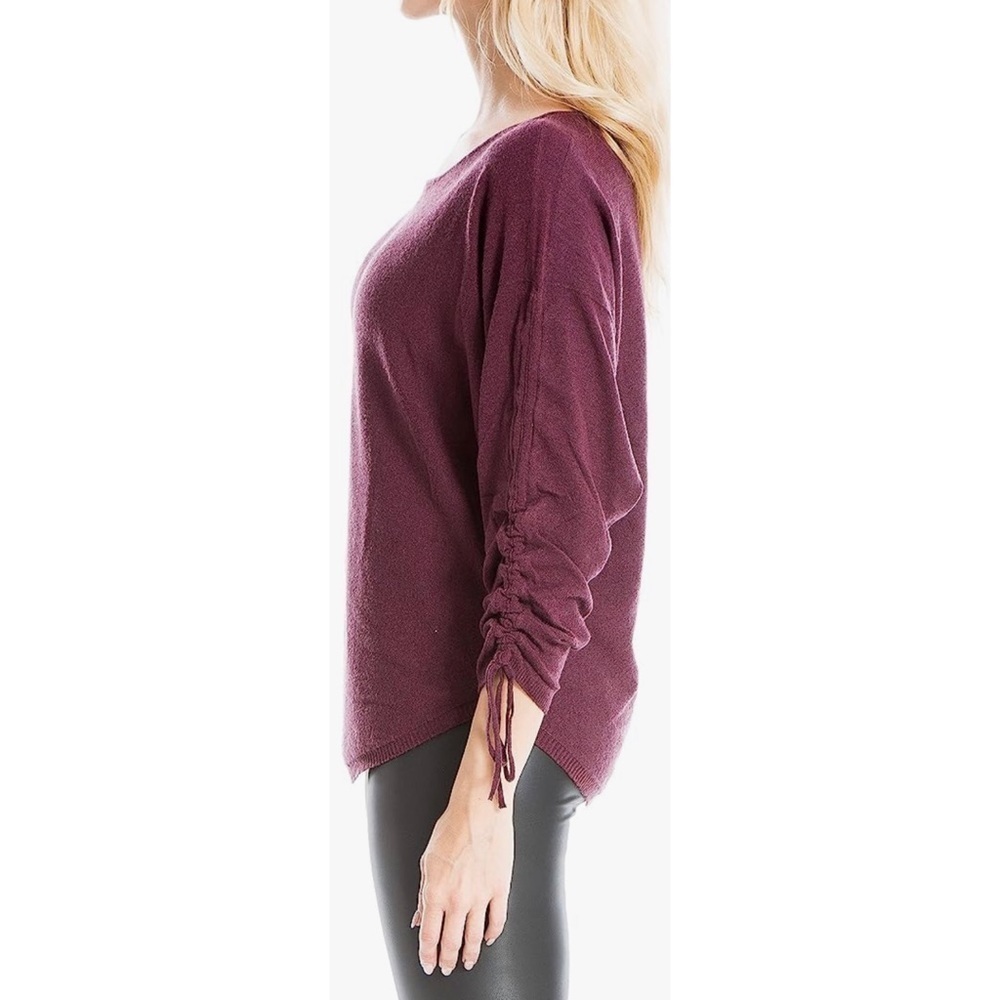 ๐ Max Studio Burgundy Sweater. L. NWT๐ฅ๐ฅ - Picture 2 of 3